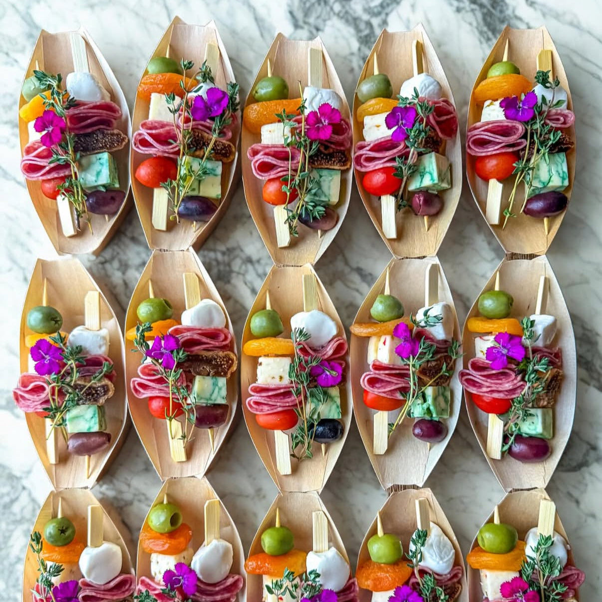 Single-Serve Grazing Boats (Minimum Order 5 Boats)